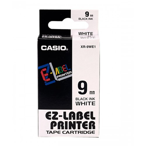 9mm Black on White Casio Tape(G14)