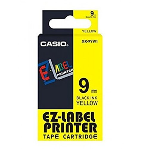 9mm Black on Yellow Casio Tape( G09)