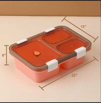 3 compartment lunch box
