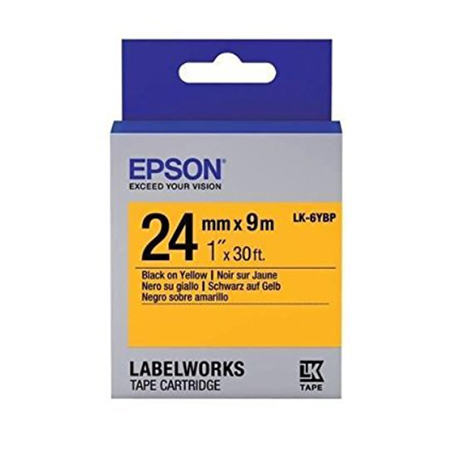 Epson LW Tapes- LK-6YBP- 24mm
