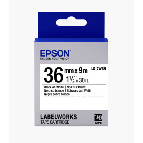 Epson LW Tape- LK-7WBN- 36mm