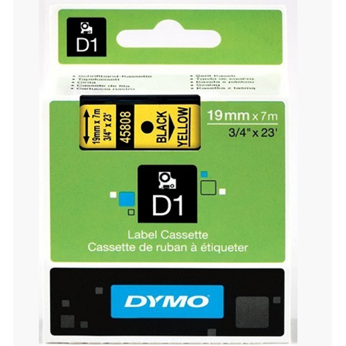 Dymo Original Black on Yellow Tape (S0720880-45808)