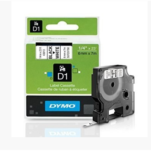 Dymo Original Black on White Tape (S0720780-43613)