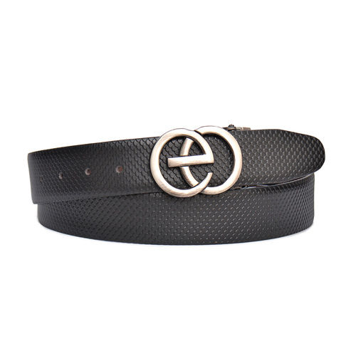 Genuine Leather reversible belt fish H