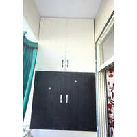 Rectangular Pvc Crockery Cabinet - Color: Black & White