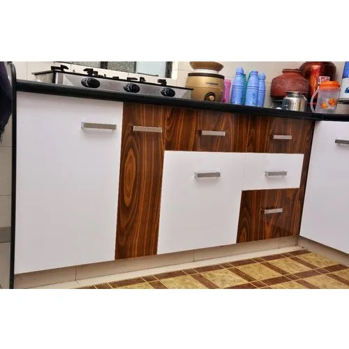 Modern Rectangular PVC Kitchen Cabinet