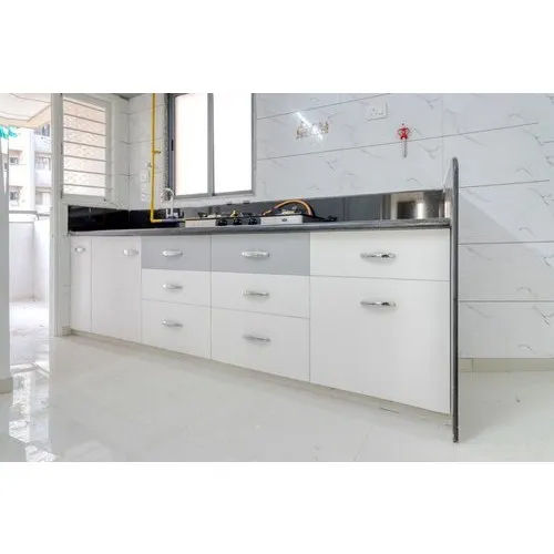 White Pvc Kitchen Cabinet - Thickness: 1-2 Millimeter (Mm)