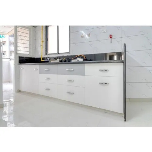 White PVC Kitchen Cabinet