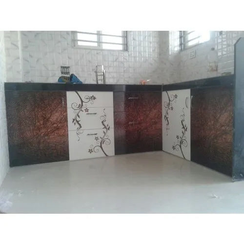 Pvc Printed Kitchen Cabinet