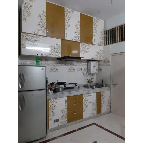 L Shape PVC Kitchen Cabinet