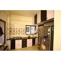 Pvc Rectangular Kitchen - Color: Brown & White