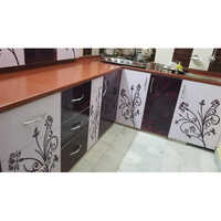 Kaka Pvc Kitchen Furniture - Color: Brown & White