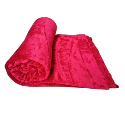 Different Available Double Bed Solid Color Flano Fabric Flannel Blanket