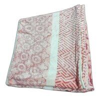 Double Bed Flano Fabric Printed Dohar Set