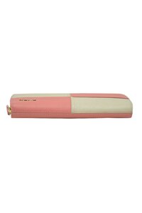 Genuine leather Pink/O.W zip around ladies wallet
