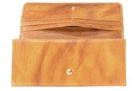 Genuine leather mustard ladies wallet