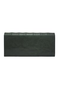 Genuine leather bottle green ladies wallet