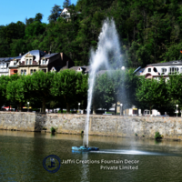 Decorative Eye-catching Floating Fountain With Led Lights