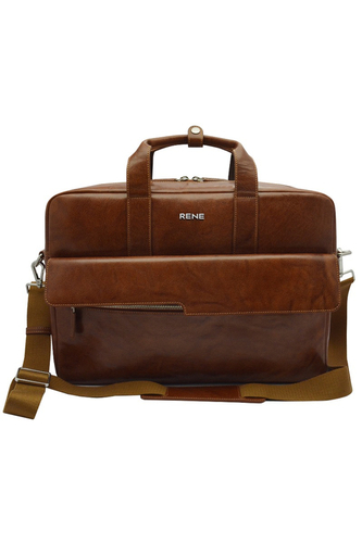 Genuine leather tan professional bag