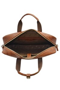 Genuine leather tan professional bag