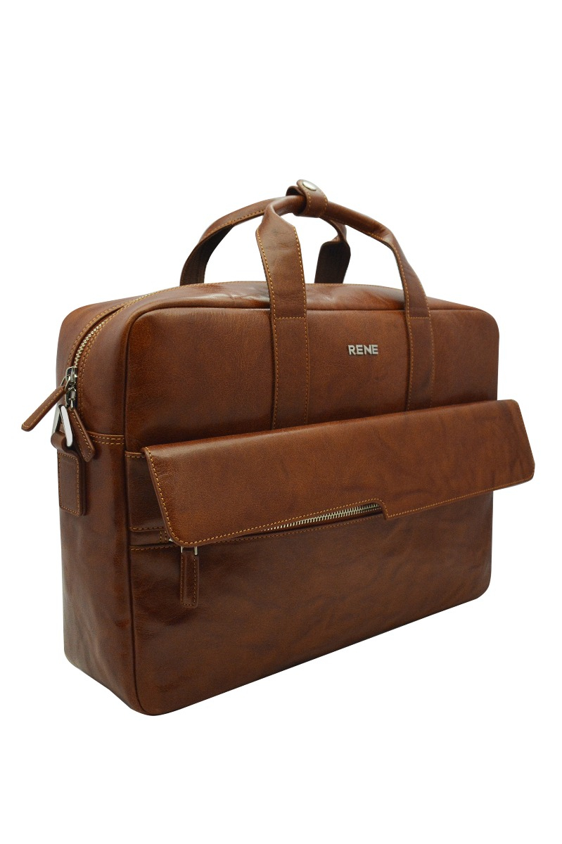 Genuine leather tan professional bag
