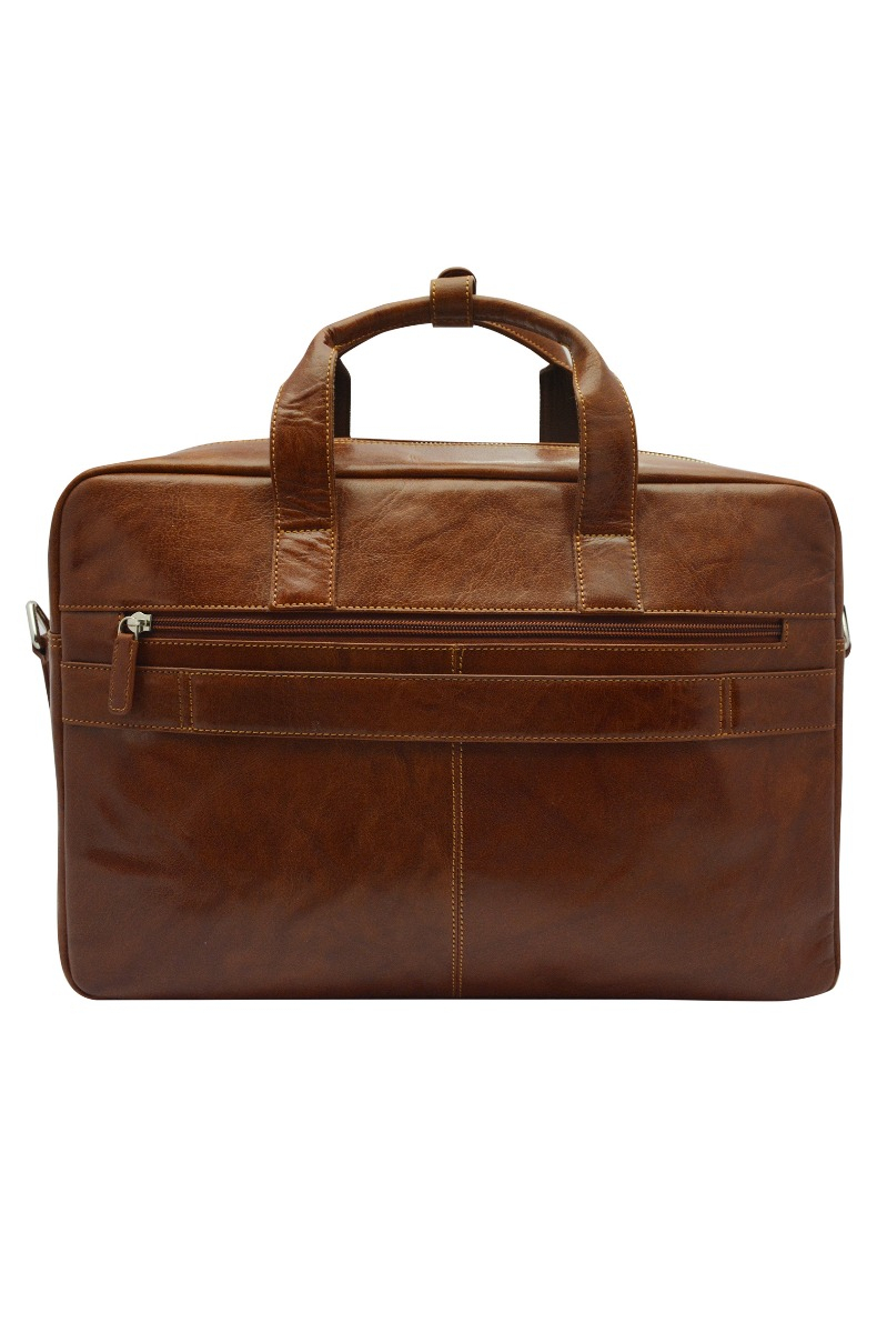Genuine leather tan professional bag