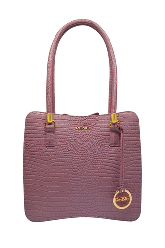 Genuine leather rose ladies bag