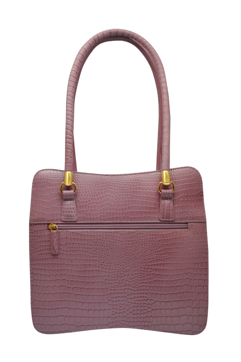 Genuine leather rose ladies bag