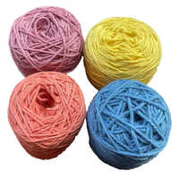 Bio Natural Hand Knitting Yarn - 100% Organic Wool, 100 Meters Multicolored | Durable, Light Weight, Washable, Twisted Texture