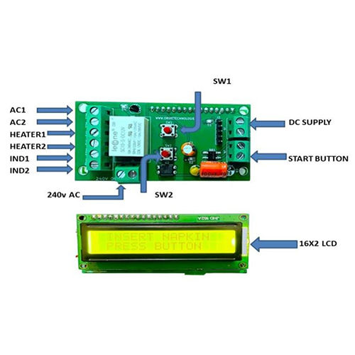 Stainless Steel Incinator Controller Card