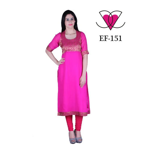 Pink Party Wear Kurti