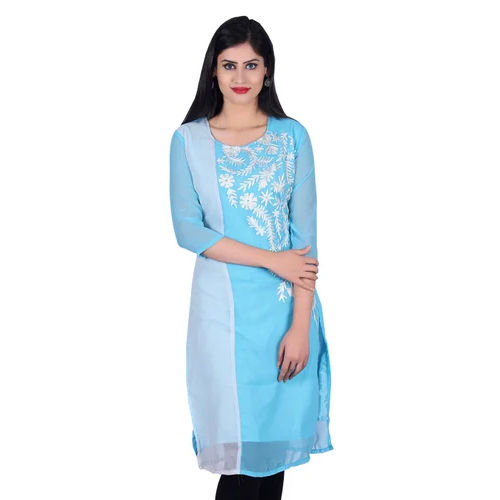 Embroidered Georgette Kurti