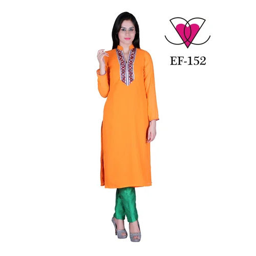 Yellow Long Kurtis