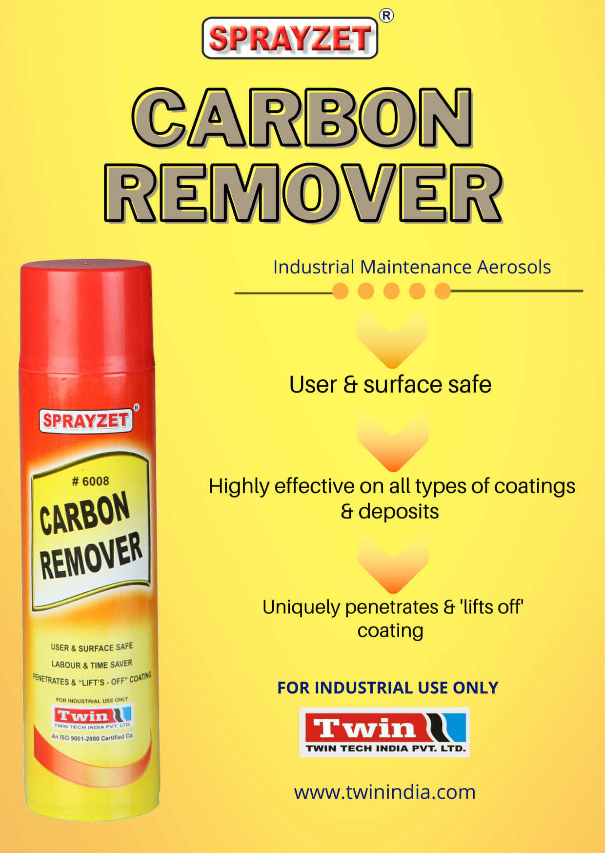 SPRAYZET Liquid Carbon Remover Spray
