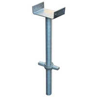 U Jack - Iron Material, Various Size, Silver Color | Steel Components, Scaffolding Application