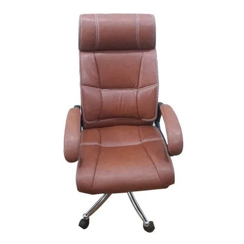 Brown High Back Office Chair Design: One Piece