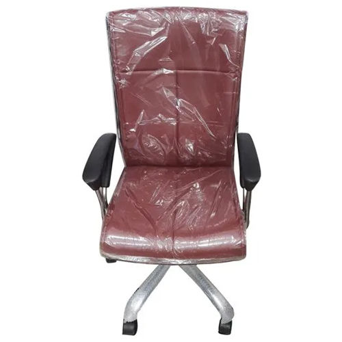 Brown Fixed Arms Office Chair Design: One Piece