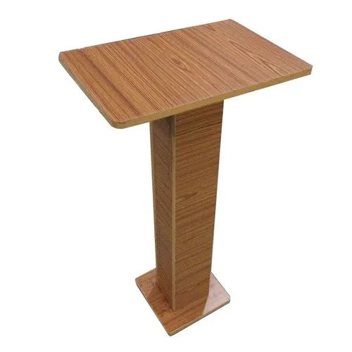 Brown Wooden Podium Design: One Piece