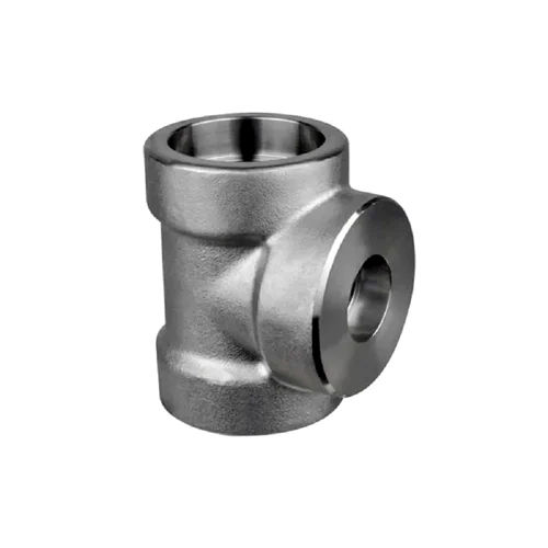 Sliver 304 Grade Stainless Steel Socket Weld Unequal Tee