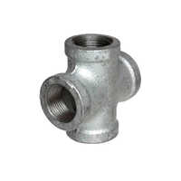 304 Grade Stainless Steel Socket Weld Cross Tee - Stainless Steel, Round Shape, Silver Color | Male Connection, Warranty Included