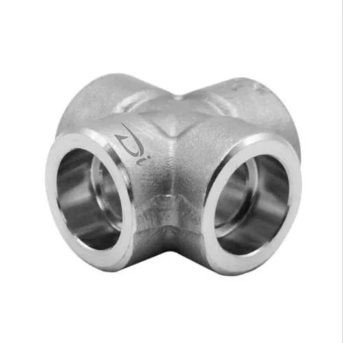 Sliver 316 Grade Stainless Steel Socket Weld Cross Tee