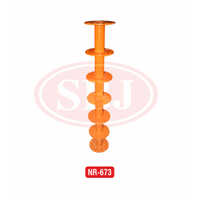 Rotavator Blade - Metal, 8 Feet Length, Orange Color | Unique Quality Assurance and Rigorous Testing Standards
