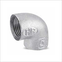 Metal Elbow - Stainless Steel 45/90 Degrees Silver | Durable Pipe Fitting for Connecting Pipes with Threaded Ends Round Shape