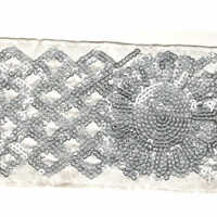 Silver Border Lace