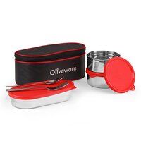 Sophia Lunch Box With Steel Spoon And Fork