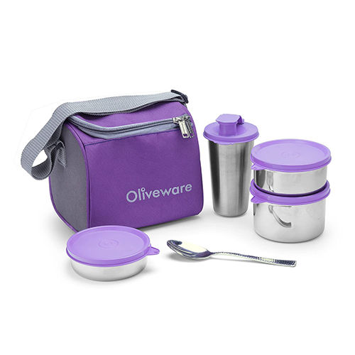 Milano Lunch Box With Steel Spoon