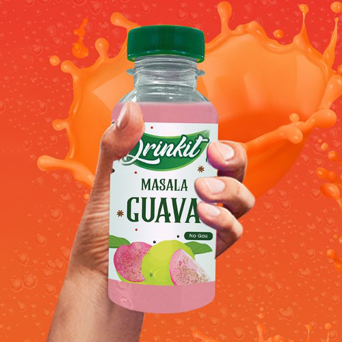 Masala Guava Soft Drink - Glass Bottle, Nil Alcohol Content, Spicy Taste for a Unique Refreshing Experience