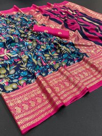 SOFT PAITHANI SILK PRINTED SAREES