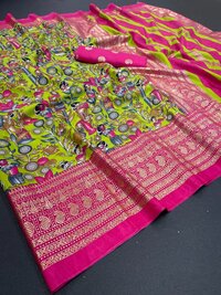 SOFT PAITHANI SILK PRINTED SAREES