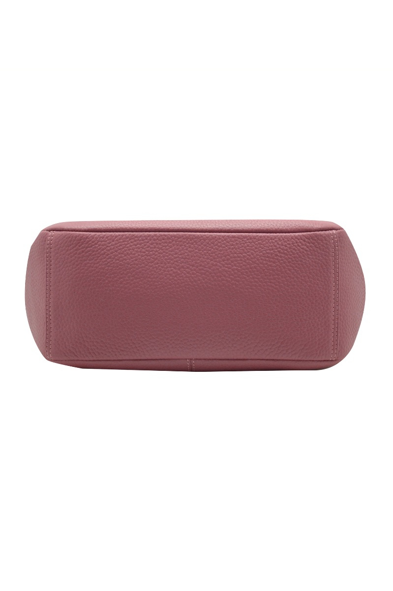 Genuine leather ladies bag - Rose